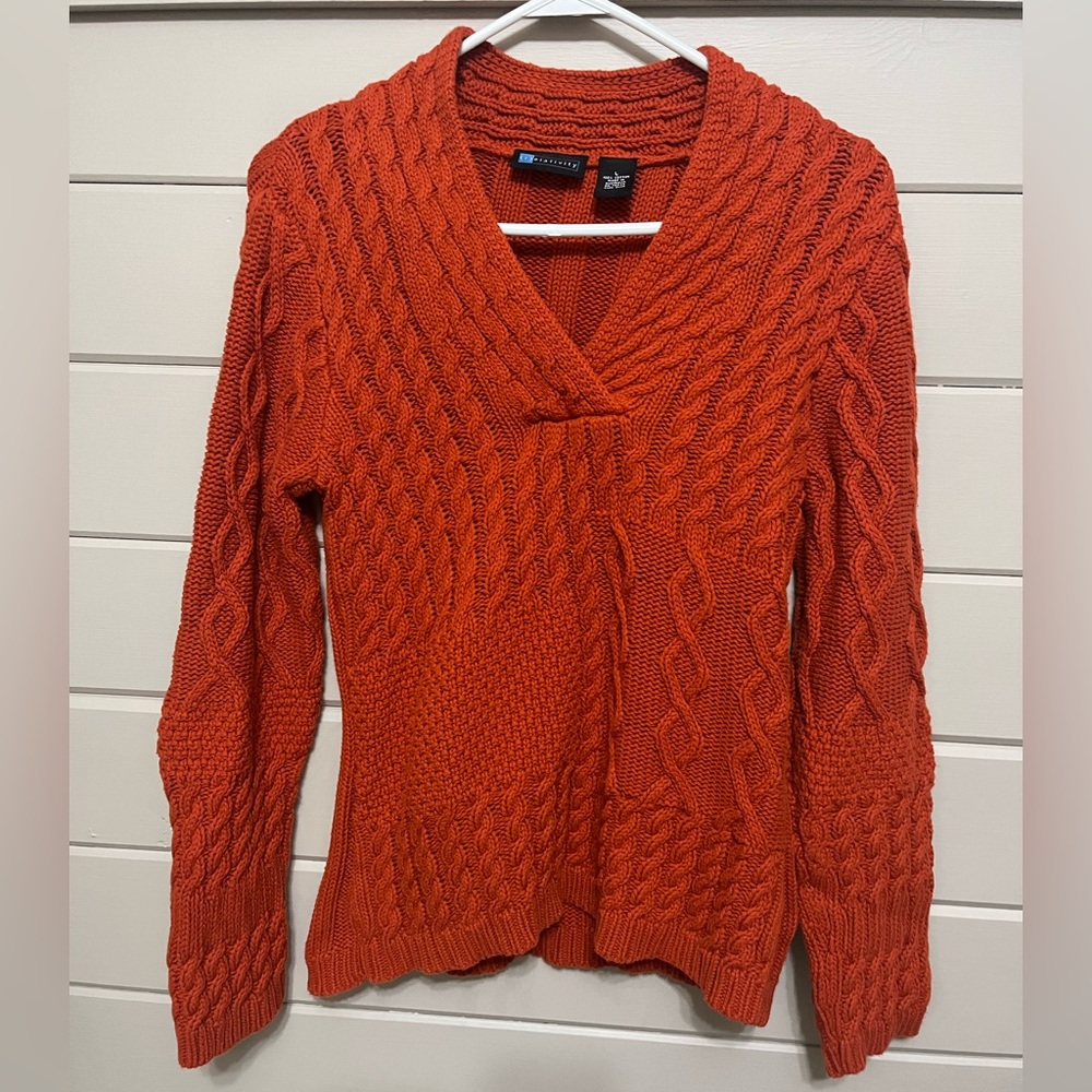 Orange Knit Sweater
